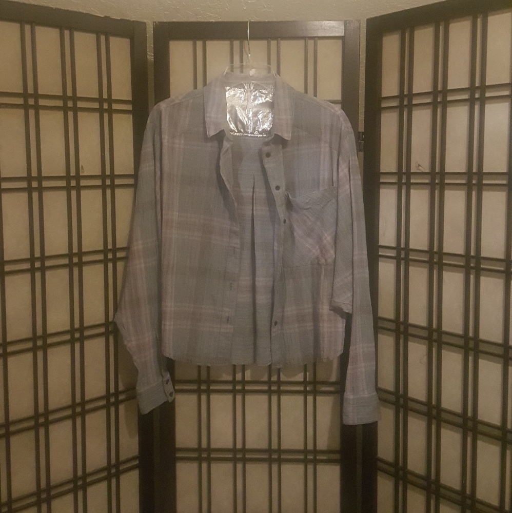 🌹Soft Colored Plaid Semi-Tunic🛍